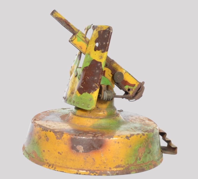 WW2 German Tin Plate Toy Swivel Mounted Artillery Piece