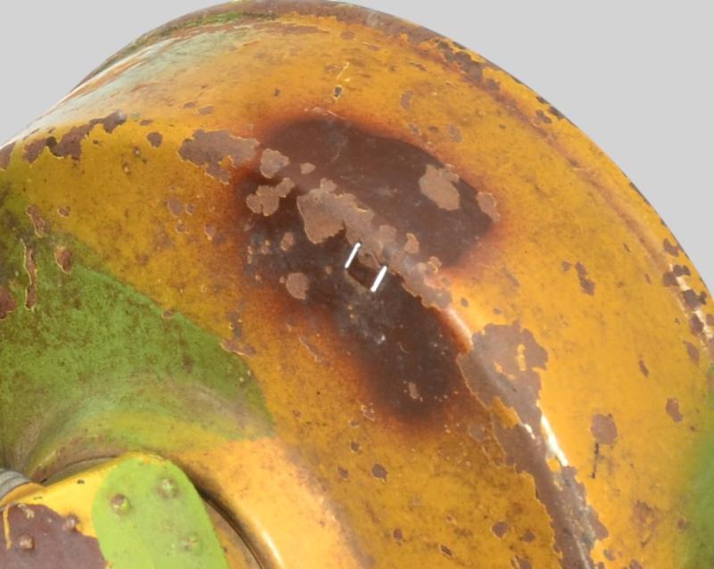 WW2 German Tin Plate Toy Swivel Mounted Artillery Piece