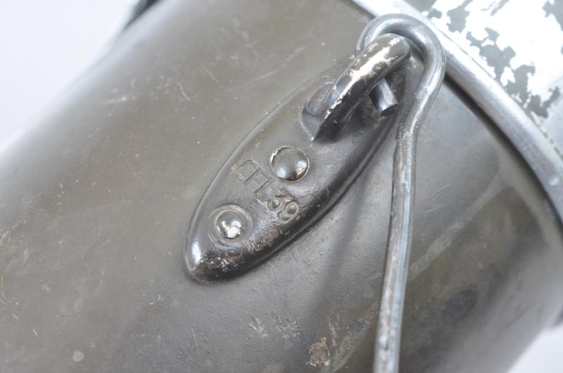 WW2 German M31 Messtin With Hand Carved Initials Of Soldier