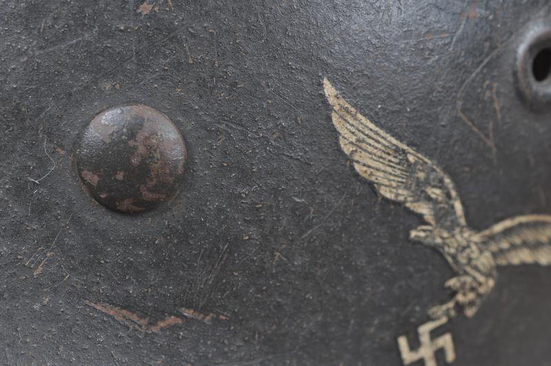 WW2 German M42 Luftwaffe Single Decal Helmet