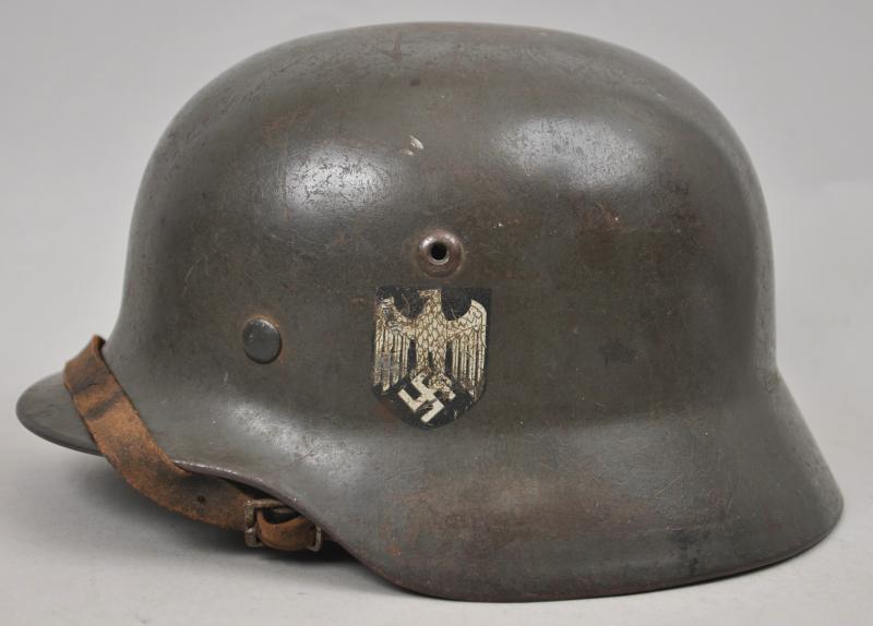 WW2 German M35 Single Decal Reissue Army Helmet