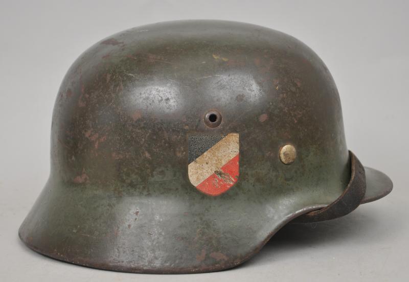 WW2 German M35 Double Decal Army Helmet