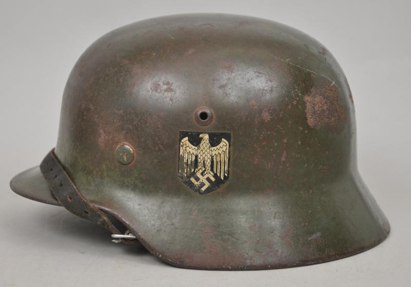 WW2 German M35 Double Decal Army Helmet