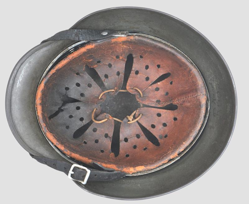 WW2 German Hauptmann Named Double Decal Army Helmet