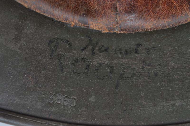 WW2 German Hauptmann Named Double Decal Army Helmet