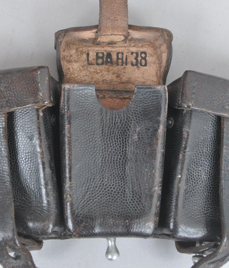WW2 German Luftwaffe LBA Marked K98 Cartridge Pouch 1938