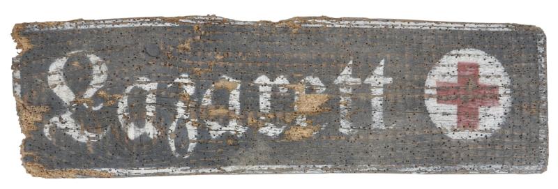 WW2 German 'Lazarett' ( Field Hospital ) Sign