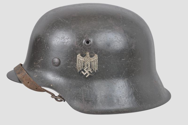 WW2 German Army M42 Single Decal Combat Helmet