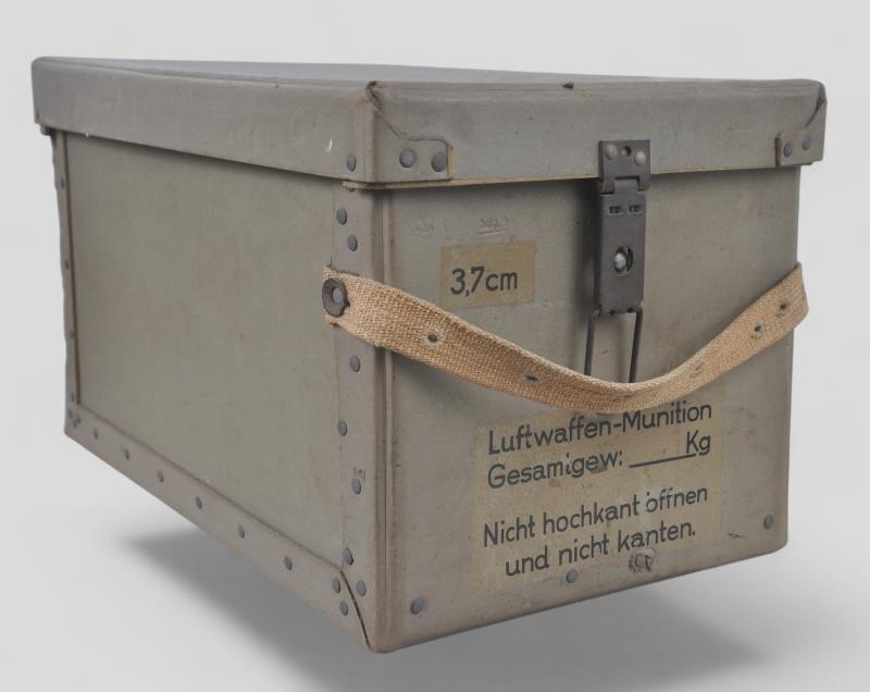 WW2 German Luftwaffe 3.7cm Ammunition Box 1945