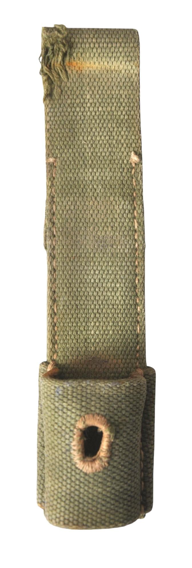 WW2 German DAK K98 Bayonet Frog In Green Webbing